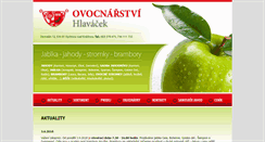 Desktop Screenshot of ovocnarstvihlavacek.cz
