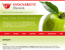 Tablet Screenshot of ovocnarstvihlavacek.cz